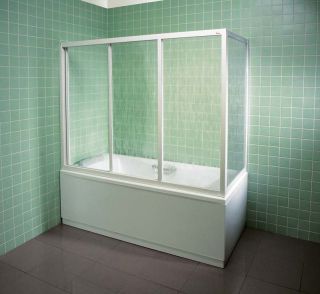 Шторка на ванну Ravak Supernova AVDP3-170 40VV010241 Rain профиль белый